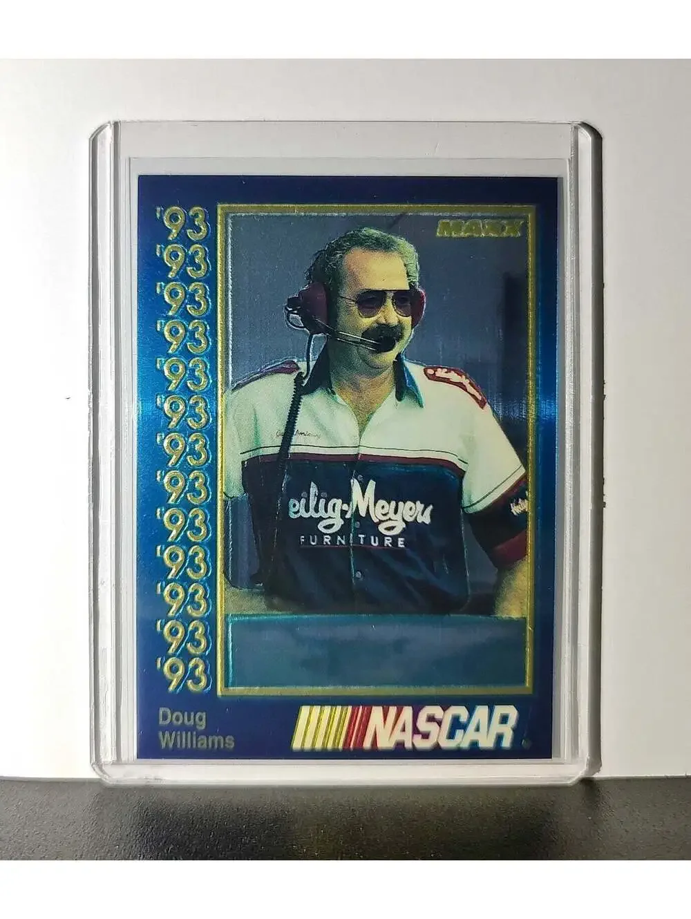 Doug Williams 1993 Maxx Premier Plus Racing #156 NASCAR Card Donlavey Racing